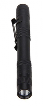 LED-ficklampa med klämma