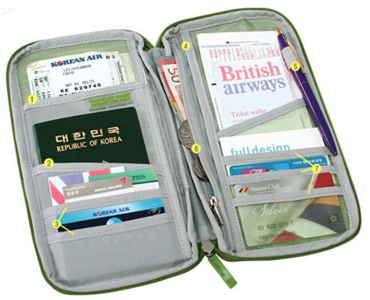 Reseplånbok för pass och resedokument, svart Reseplånbok för pass och resedokument, svart