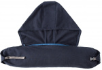 Rund Nackkudde med luva - Mörk Blå