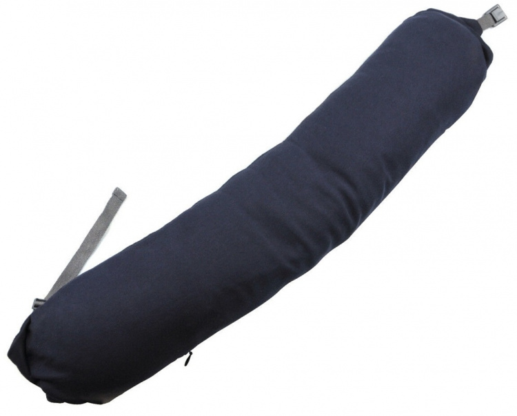 Rund Nackkudde med luva - Mörk Blå