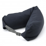 Rund Nackkudde med luva - Mörk Blå