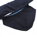 Rund Nackkudde med luva - Mörk Blå