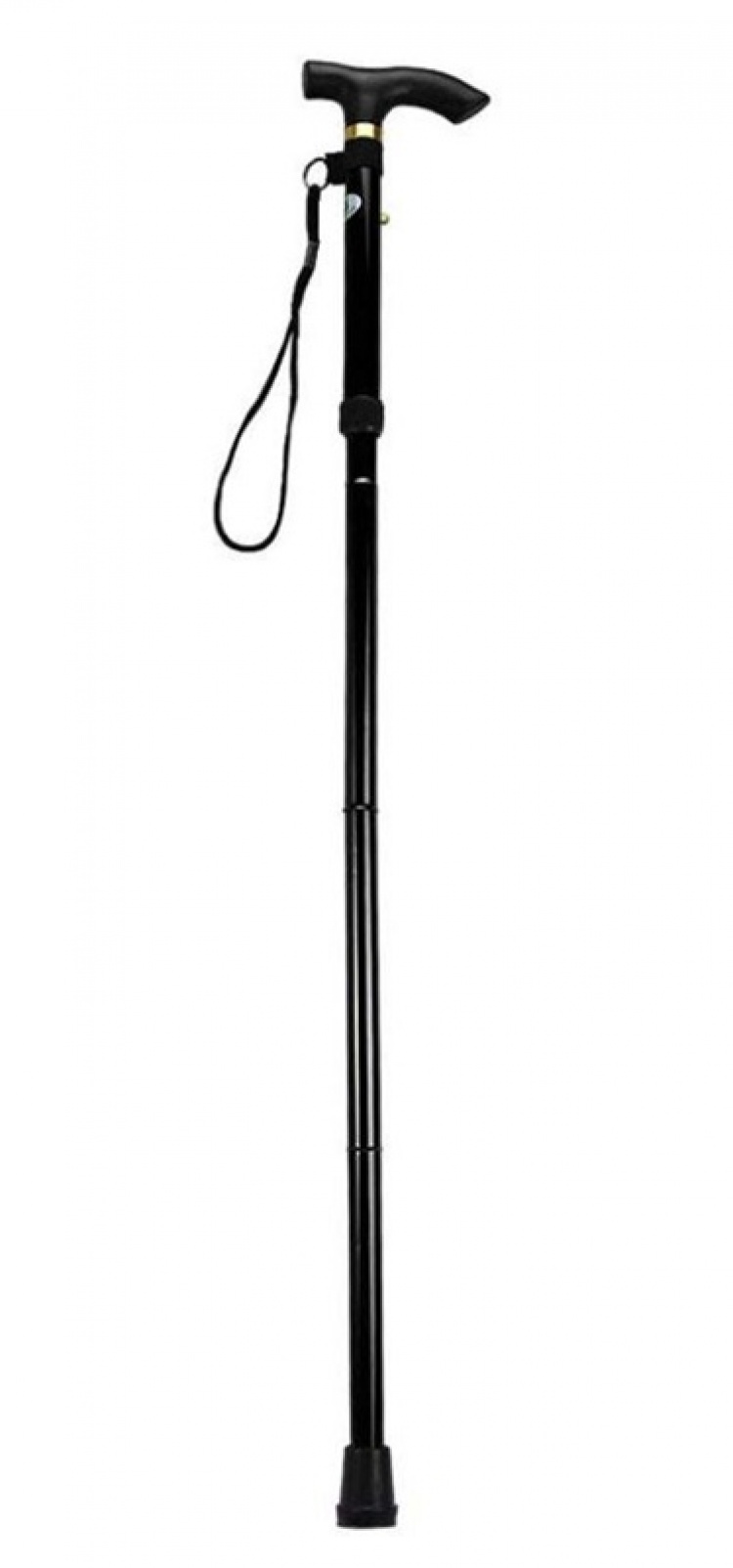 Svart vandringskäpp i aluminium