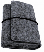 Fodral i filt till Laptop laddare - Mörkgrå