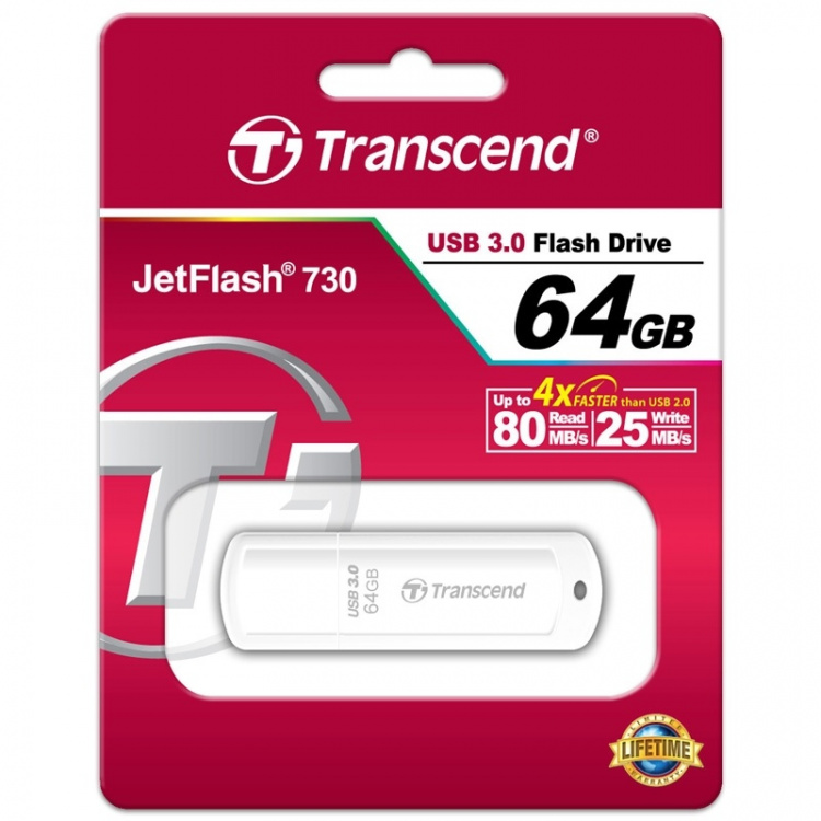 Transcend USB 3.0-minne JF730 64GB Transcend USB 3.0-minne JF730 64GB