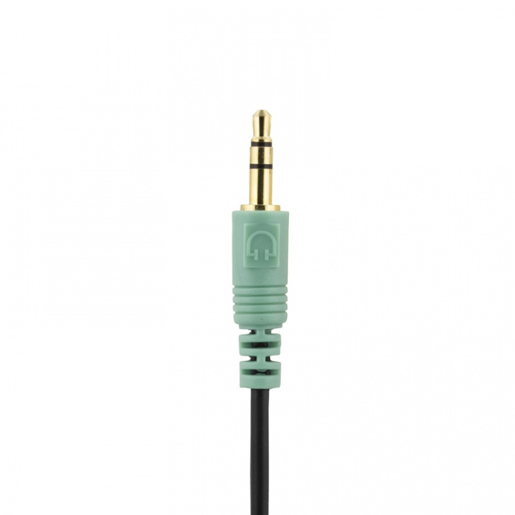 DELTACO hörlurar med volymkontroll 2,5m kabel, svart (HL-51)