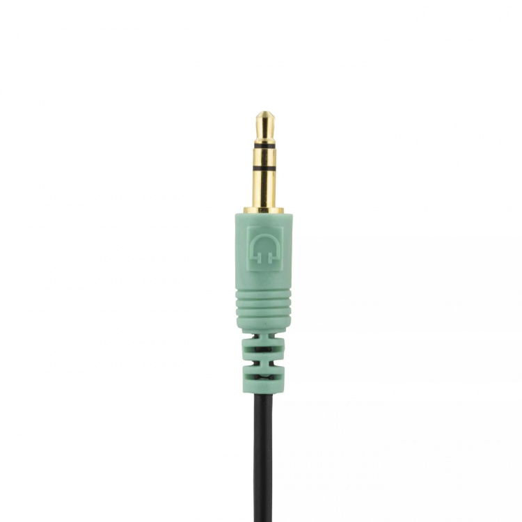 DELTACO hörlurar med volymkontroll 2,5m kabel, svart (HL-51)