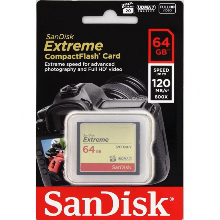 Sandisk CF Extreme 64GB 120MB/s UDMA7 (SDCFXSB-064G-G46)