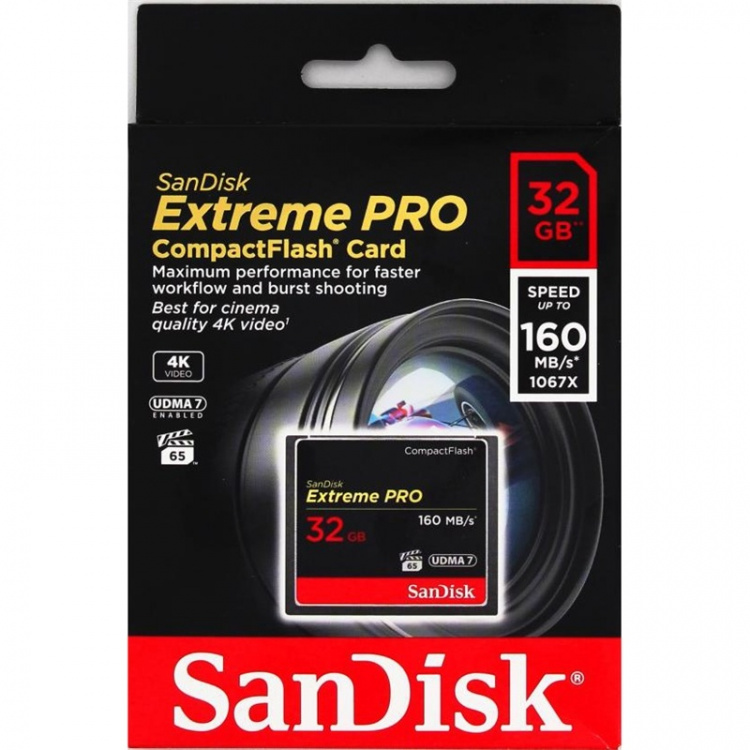 Sandisk CF Extreme Pro 32GB 160MB/s UDMA7 (SDCFXPS-032G-X46)