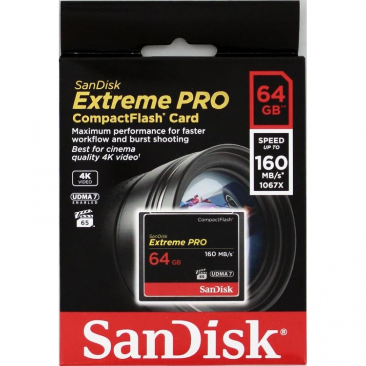 Sandisk CF Extreme Pro 64GB 160MB/s UDMA7 (SDCFXPS-064G-X46)
