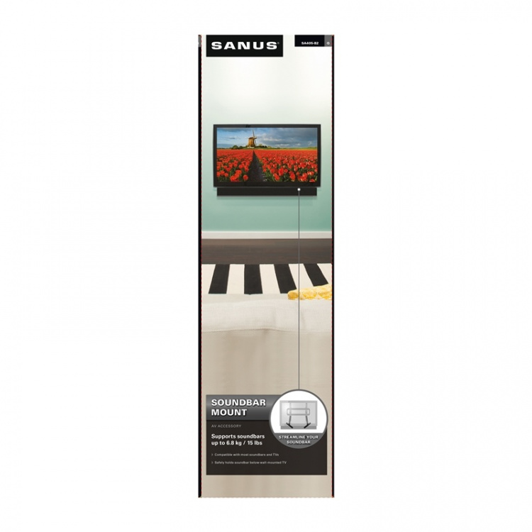 SANUS Soundbarfäste Universal Svart SANUS Soundbarfäste Universal Svart