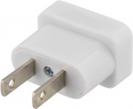 Deltaco reseadapter, EU till US, ojordad, 110-250V, 10A, vit (GT-400)