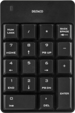 Deltaco trådlöst numeriskt tangentbord, USB, 10m räckvidd, svart (TB-144) Deltaco trådlöst numeriskt tangentbord, USB, 10m räckvidd, svart (TB-144)
