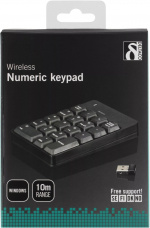 Deltaco trådlöst numeriskt tangentbord, USB, 10m räckvidd, svart (TB-144) Deltaco trådlöst numeriskt tangentbord, USB, 10m räckvidd, svart (TB-144)