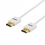 Deltaco tunn HDMI-kabel, 2m, vit blister (HDMI-1092A-K)
