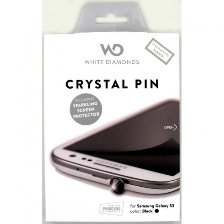White Diamonds WHITE-DIAMONDS 3,5mm PIN Svart inkl Sams.S3 glitterskärmskydd