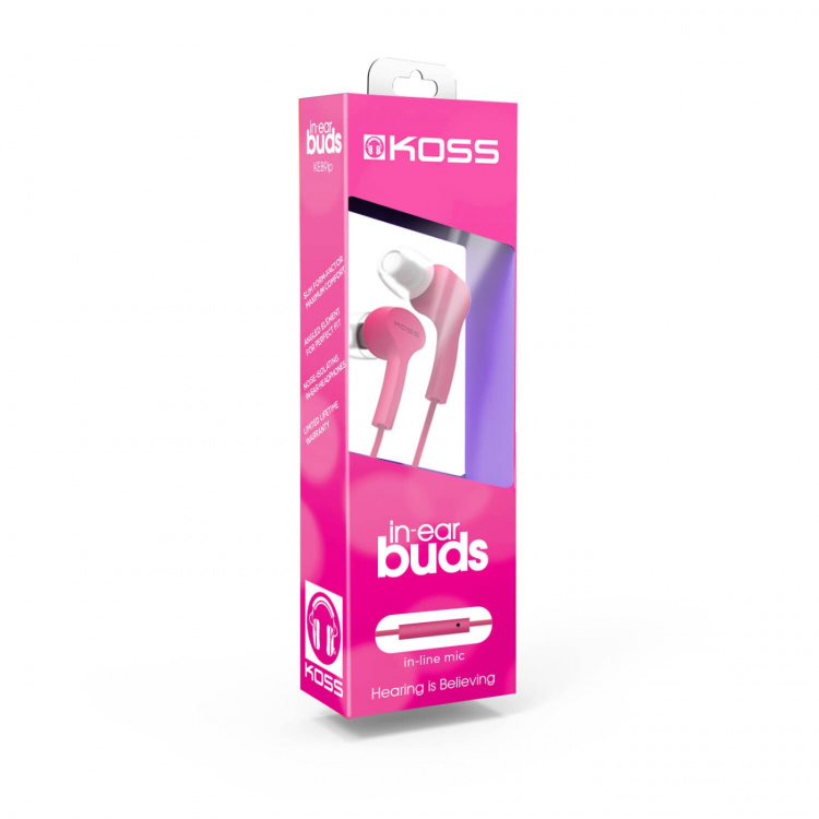 Koss Hörlur KEB9i In Ear Mic Rosa