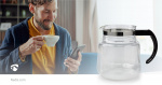 Nedis Glass kaffekannan | Kompatibel med: Moccamaster K / KB/ 1 0PL / Excellent 10S | 1.2 l | Svart