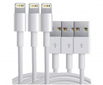 Extra kvalitativa USB-kablar till iPhone och iPad, 1 meter (3-pack) Extra kvalitativa USB-kablar till iPhone och iPad, 1 meter (3-pack)