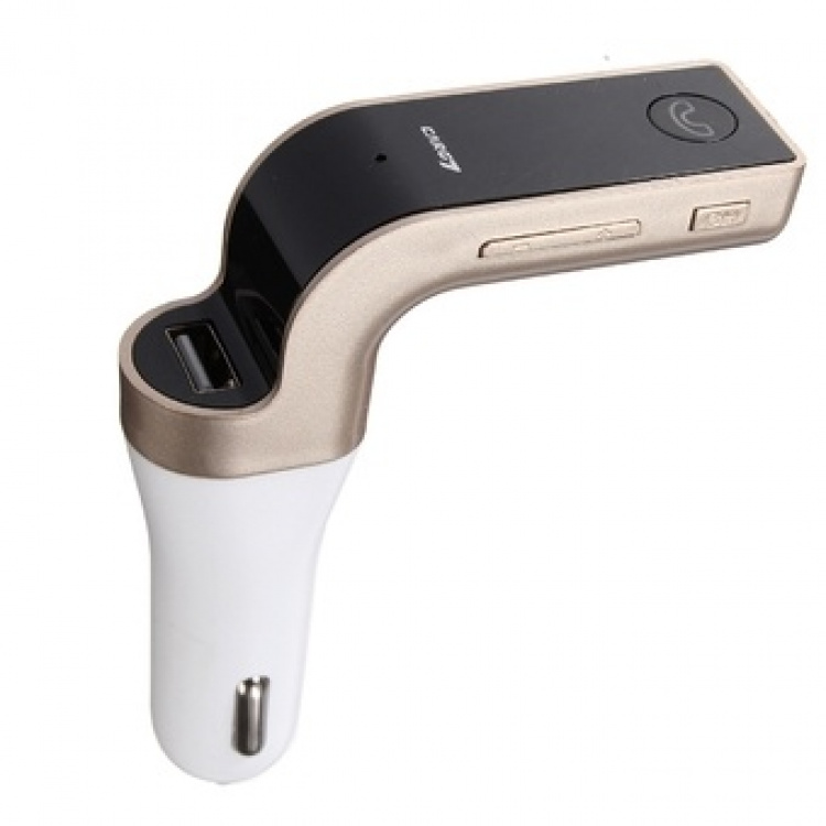 FM-sändare med Bluetooth-handsfree (Guld) FM-sändare med Bluetooth-handsfree (Guld)