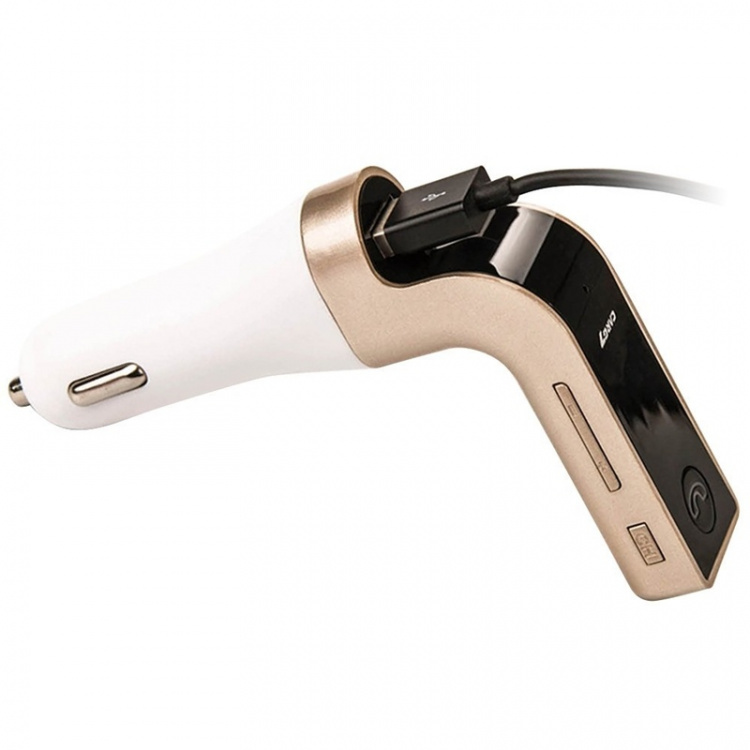 FM-sändare med Bluetooth-handsfree (Guld) FM-sändare med Bluetooth-handsfree (Guld)