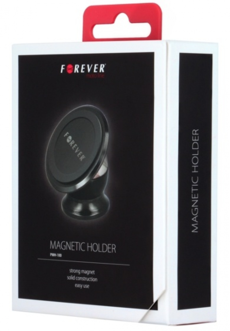 Forever Magnetisk bilhållare för plana ytor, roterbar 360 grader, PMH-100