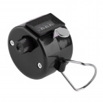 Handräknare med fyrsiffrigt räkneverk, Svart