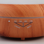 Luftfuktare trä LED-lampa, Ljust trä 240 ml