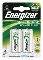 Energizer Batteri NiMH C/LR14 1.2 V 2500 mAh PowerPlus 2-pack (635674)
