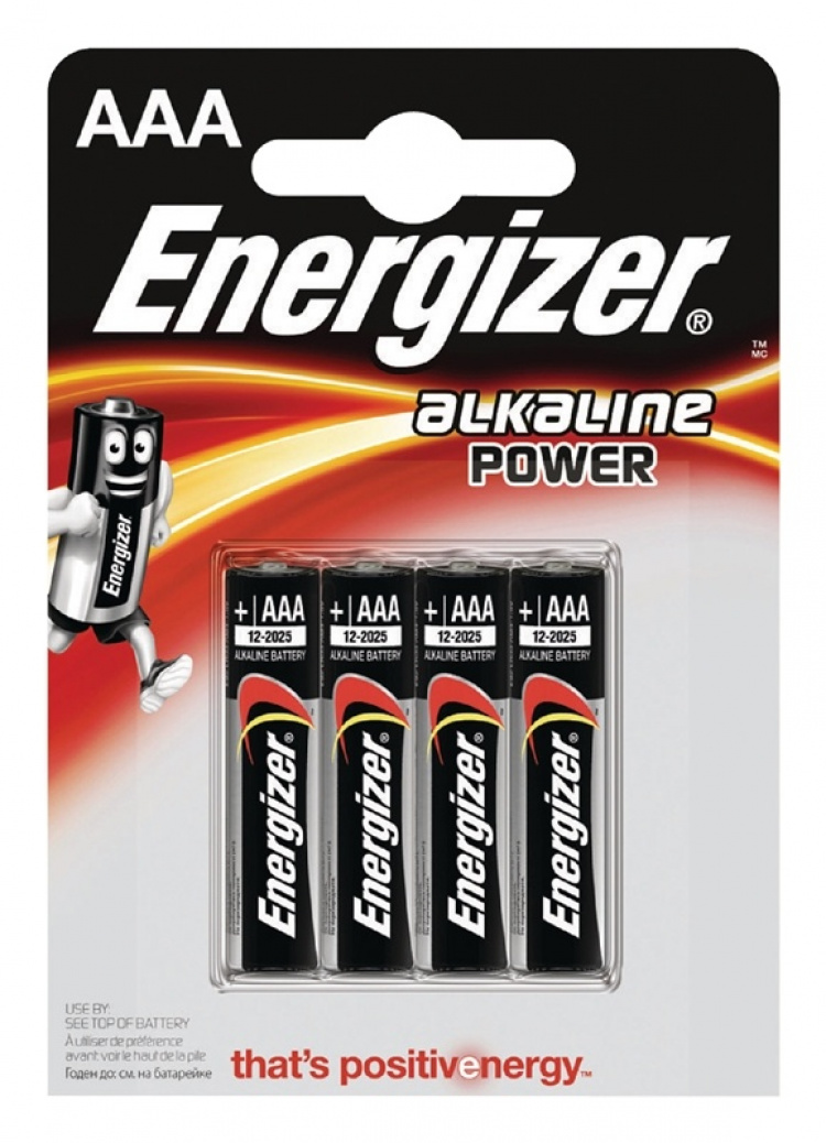 Energizer Power alkaline AAA/LR03 4-pack (E300132600) Energizer Power alkaline AAA/LR03 4-pack (E300132600)