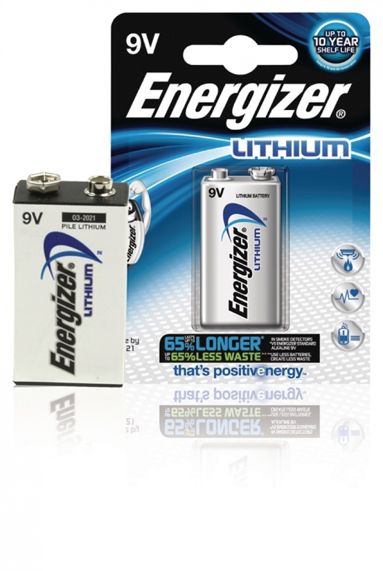 Energizer Ultimate lithium batteri 9V FSB1 (635236) Energizer Ultimate lithium batteri 9V FSB1 (635236)
