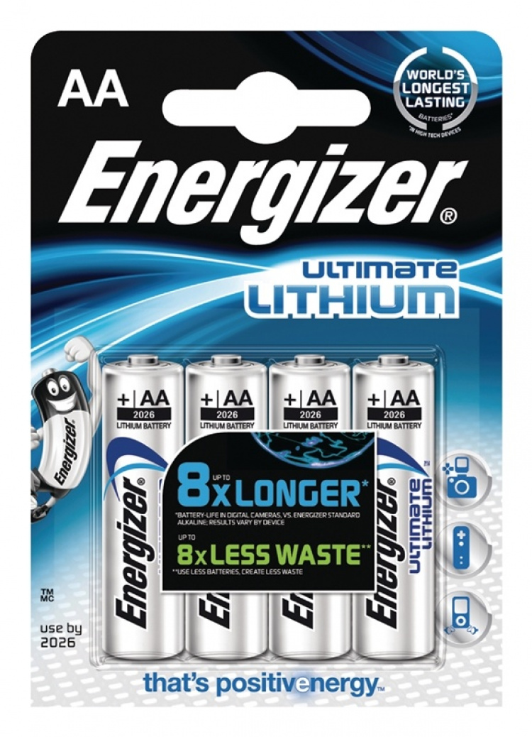 Energizer Ultimate lithium batteri FR6 FSB4 (635206) Energizer Ultimate lithium batteri FR6 FSB4 (635206)