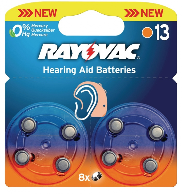Rayovac Hörapparatsbatterier 1.4 V 290 mAh 8 st