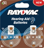 Rayovac Hörapparatsbatterier 6 st 1.4 V