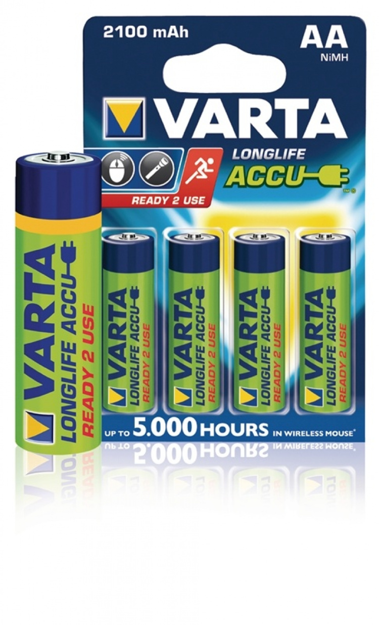 Varta Batteri NiMH AA/LR6 1.2 V 2100 mAh R2U 4-pack