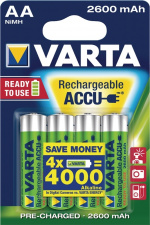 Varta Batteri NiMH AA/LR6 1.2 V 2500 mAh R2U Professional 4-pack