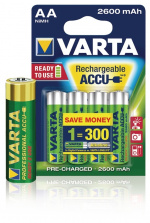 Varta Batteri NiMH AA/LR6 1.2 V 2500 mAh R2U Professional 4-pack
