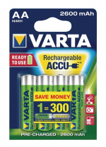 Varta Batteri NiMH AA/LR6 1.2 V 2500 mAh R2U Professional 4-pack