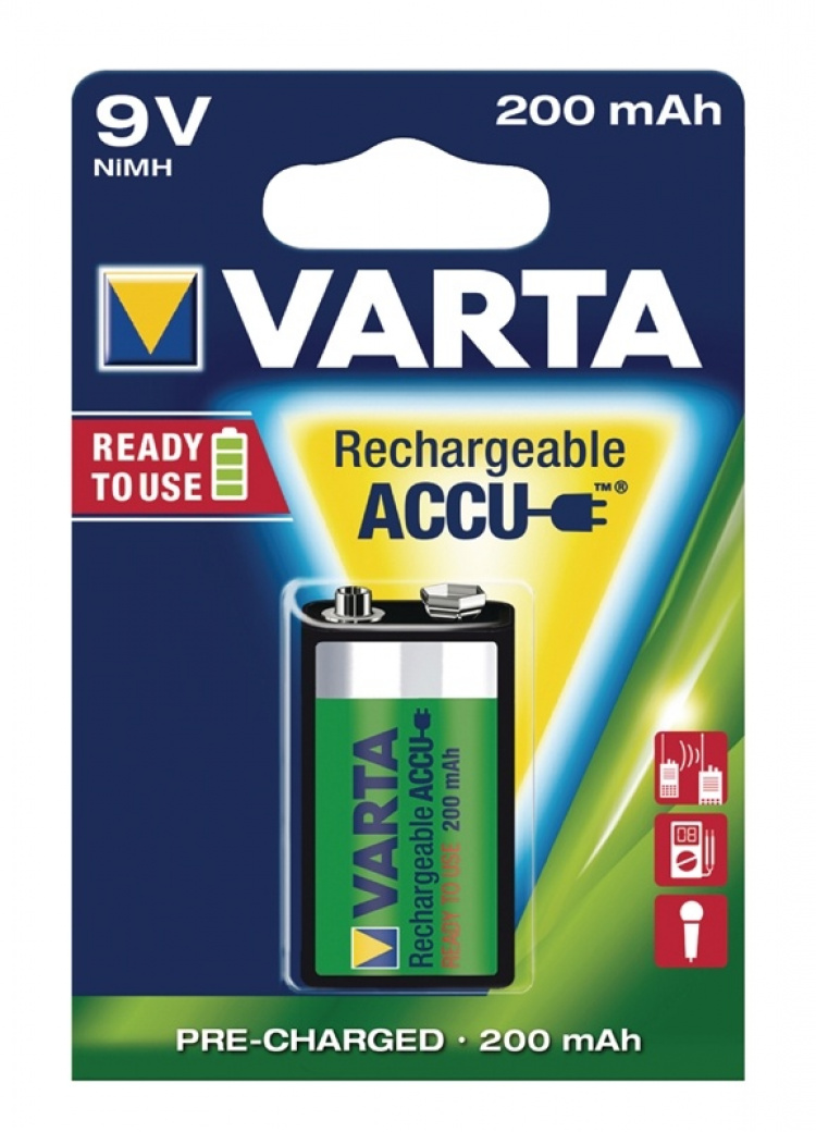 Varta Batteri NiMH LR22 8.4 V 200 mAh R2U 1-pack