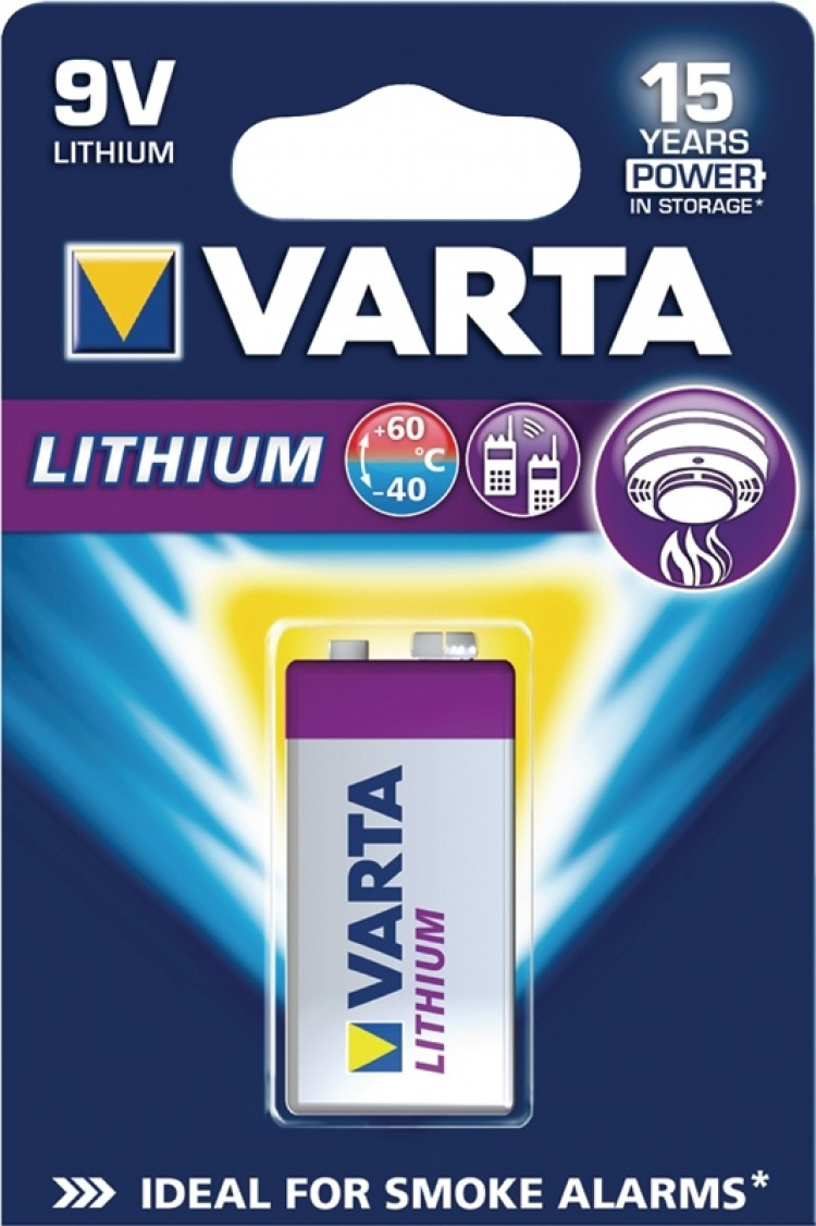 Varta CR9V litium-brandlarmsbatteri