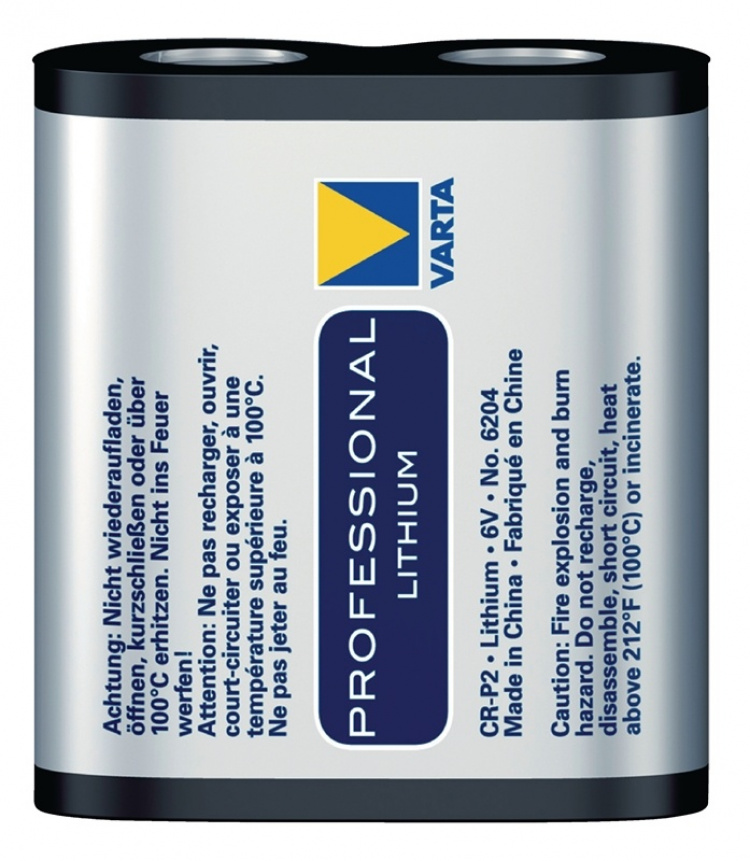 Varta CRP2 litium-batteri 6 V 1300 mAh