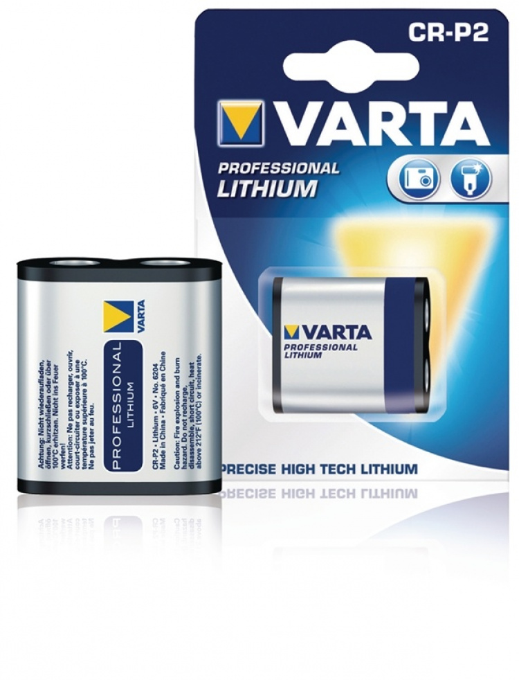 Varta CRP2 litium-batteri 6 V 1300 mAh
