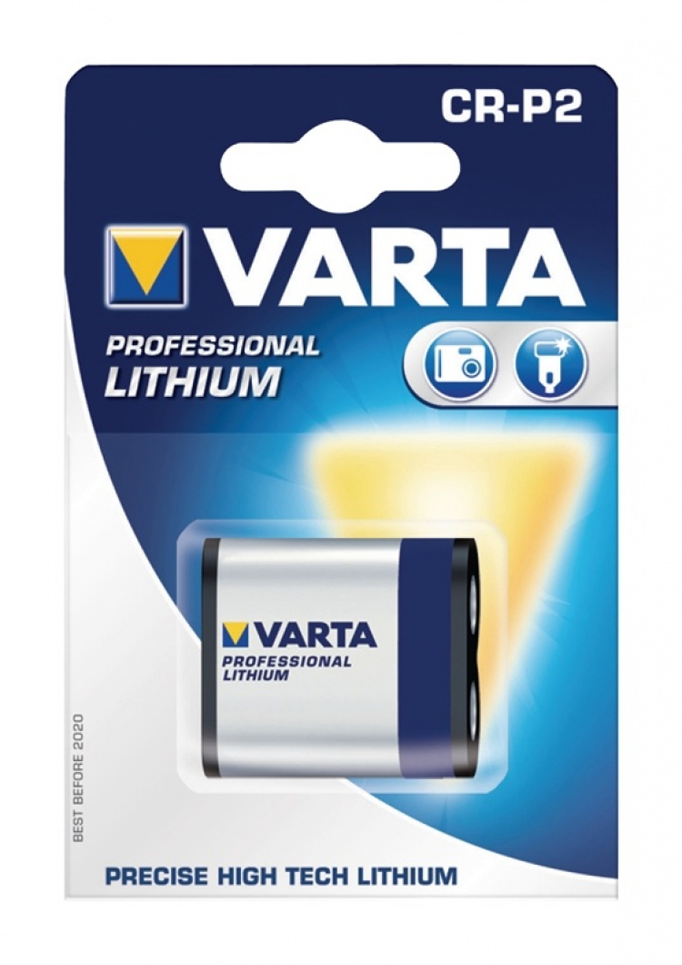 Varta CRP2 litium-batteri 6 V 1300 mAh