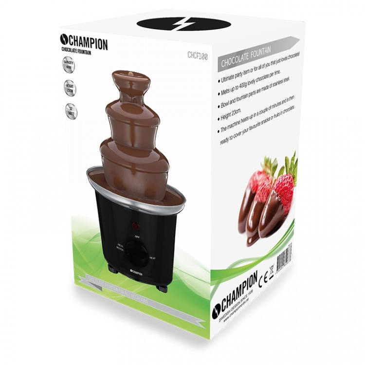 Champion Chokladfontän 200g CF100 Svart Champion Chokladfontän 200g CF100 Svart