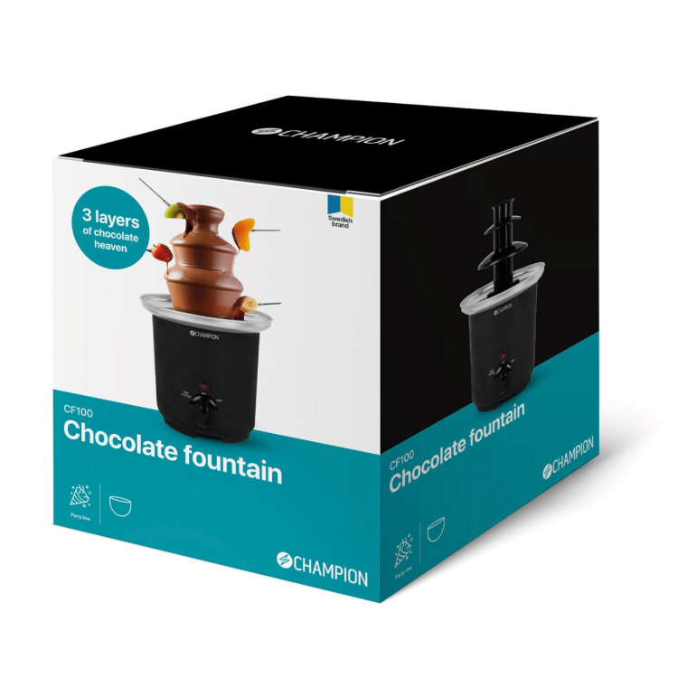Champion Chokladfontän 200g CF100 Svart Champion Chokladfontän 200g CF100 Svart