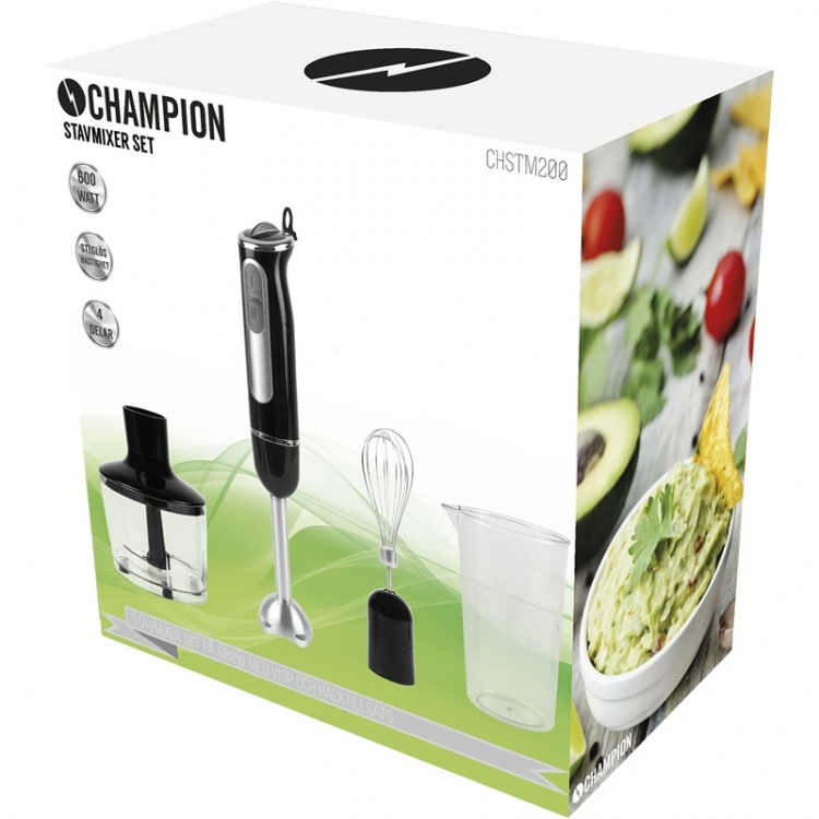 Champion Stavmixer MultiKit 600W STM200 Rostfri/Svart