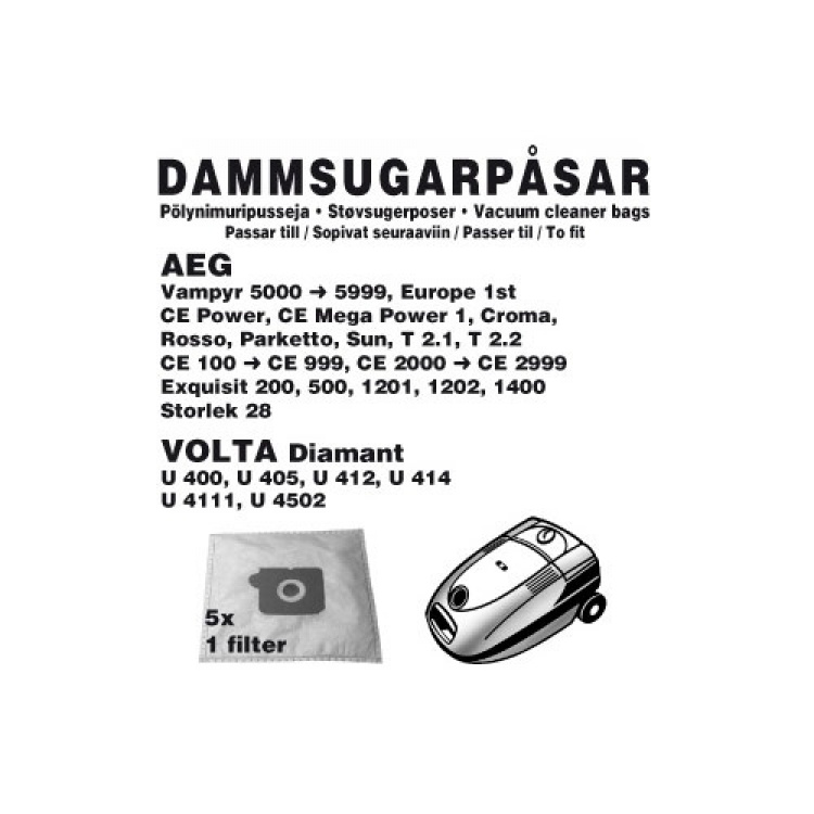 Champion Dammpåsar AEG/Volta/Champion 5st