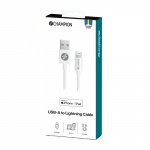 Champion USB-A till Lightning Kabel 1m Vit