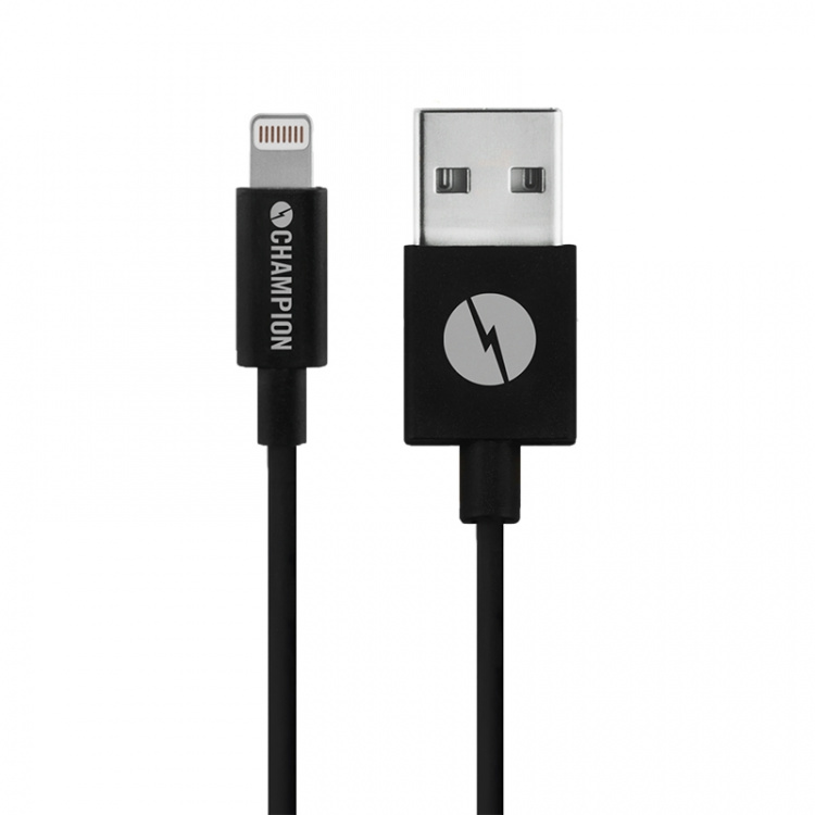 Champion USB-A till Lightning Kabel 3m Svart