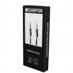 Champion 3,5mm Audiokabel 1m Svart